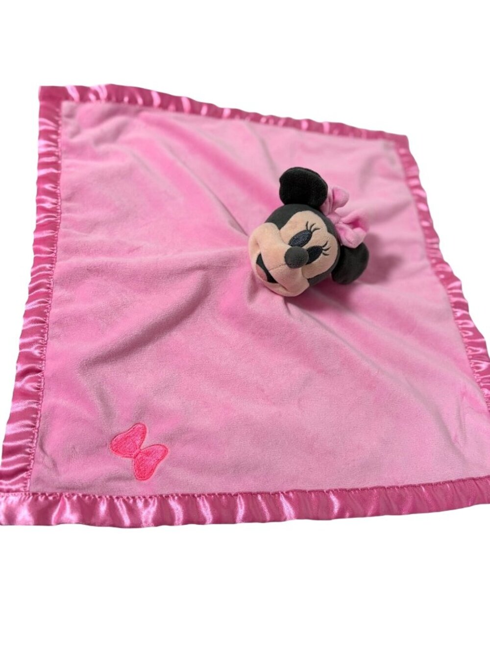 Disney Baby Minnie Mouse Lovey Security Blanket Pink